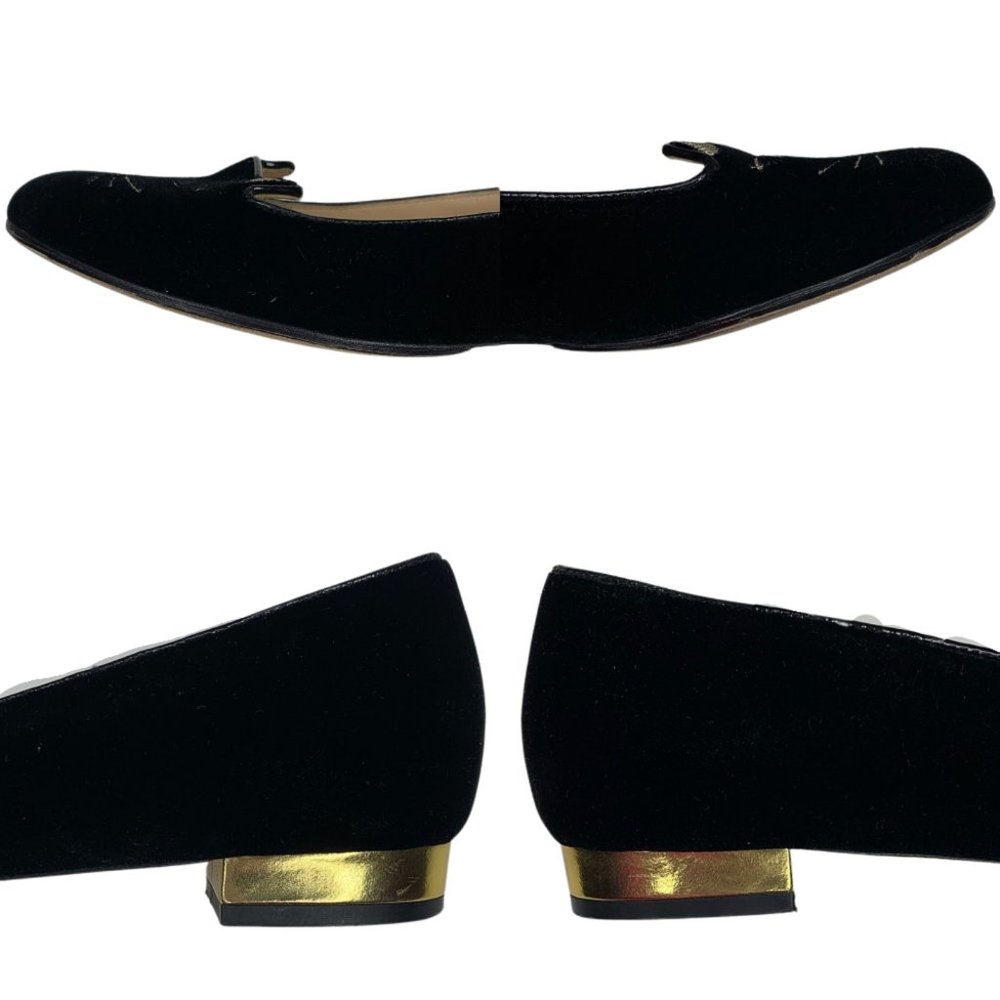 Charlotte Olympia Velvet Kitty Slip-On Ballet Flat - Picture 9 of 16